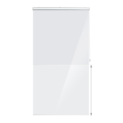 Store enrouleur de salle de bain transparent et hydrofuge