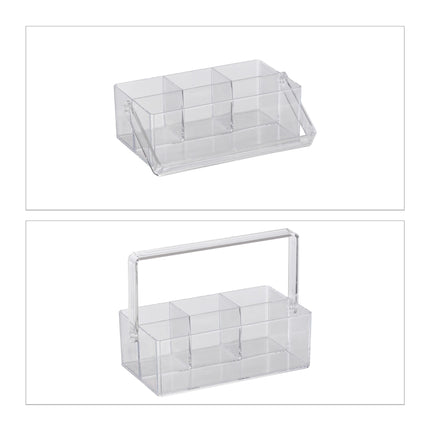 Transparente Tasche mit Griff