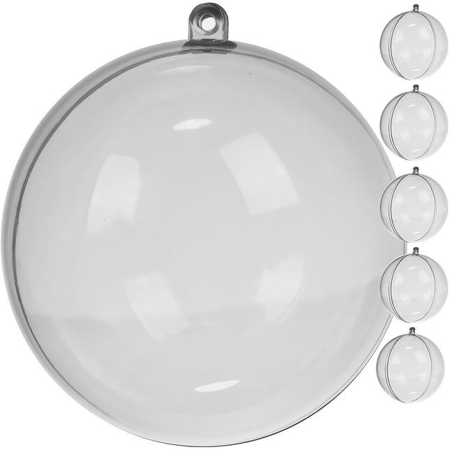 Transparente Kugeln 12 cm - 5er-Set Ruhhy 22278 