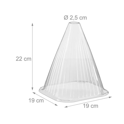Lot de 10 chapeaux transparents pour plantes