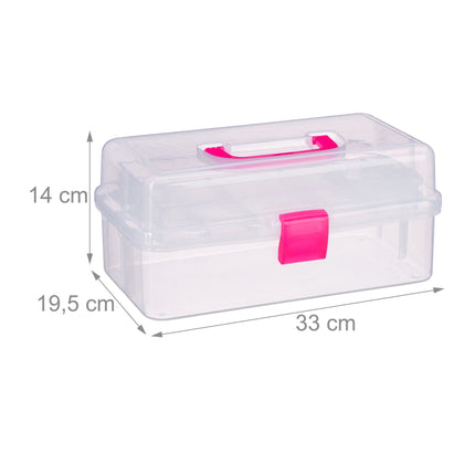 Boîte en plastique transparente