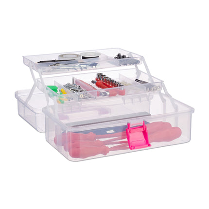 Boîte en plastique transparente