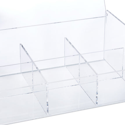 Boîte à thé transparente à 6 compartiments