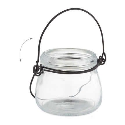 Lot de 12 lampes à vent transparentes