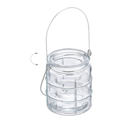 Lot de 12 lampes à vent transparentes