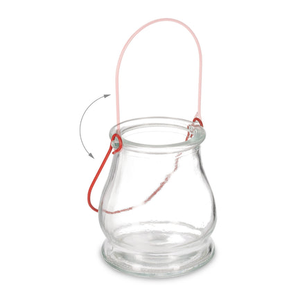 Transparentes Windlicht 12er Set
