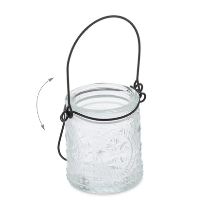 Transparentes Windlicht 12er Set
