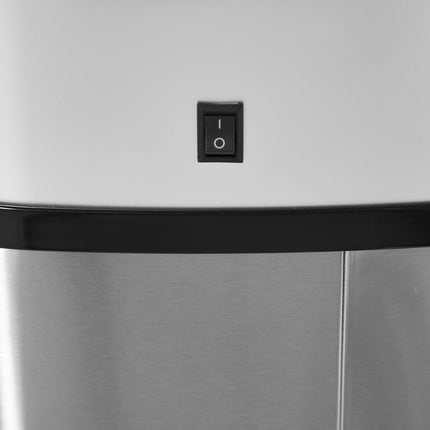 Automatischer 58-Liter-Abfalleimer aus Edelstahl mit Sensor
