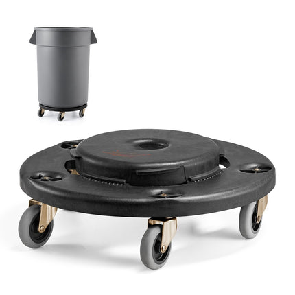 Trash Can Dolly Base, Fits 20–55 Gallon, 500 lb