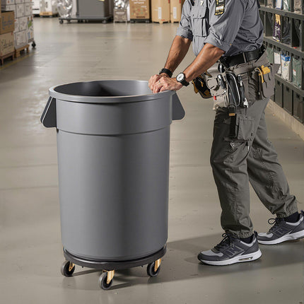 Trash Can Dolly Base, Fits 20–55 Gallon, 500 lb
