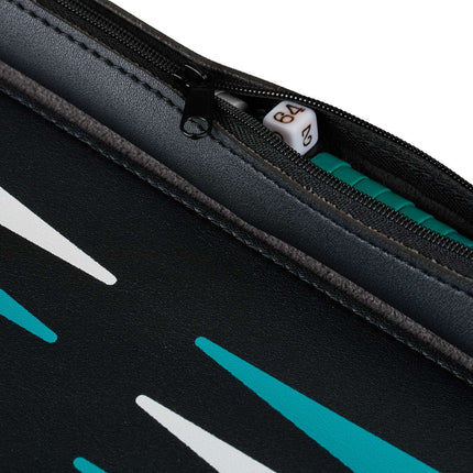 Reise-Backgammon-Set, Leder-Optik zum Aufrollen
