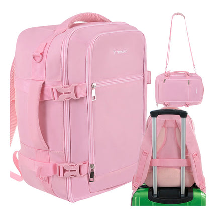 Reiserucksack 40x25x20cm Rosa, Leichte Kabinentasche