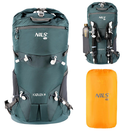 Reiserucksack, Grün, 40 l Fassungsvermögen