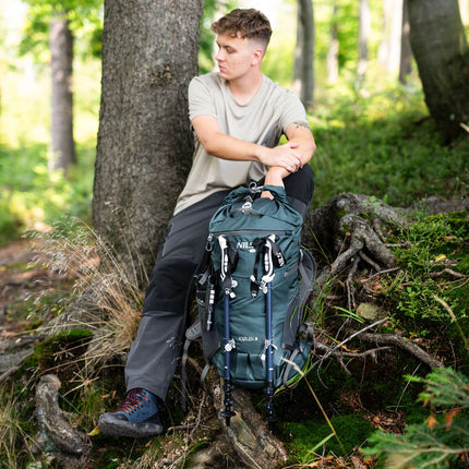 Reiserucksack, Grün, 40 l Fassungsvermögen