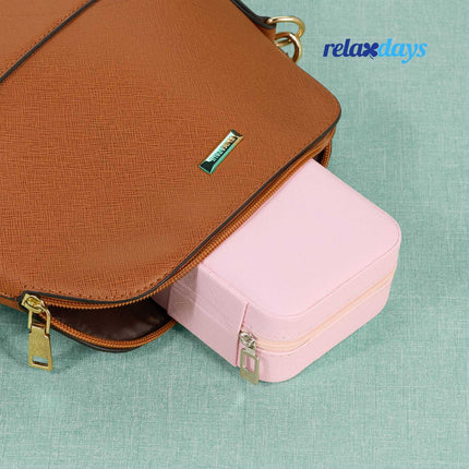 Coffret à bijoux de voyage - Organiseur compact aspect cuir