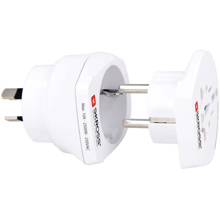 Reiseadapter Combo World nach Australien/China + Europa Grounded