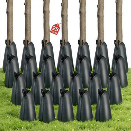 Tree Watering Bags, 20 Gal, 25-Pack, 3–4 Hr Drip, Zipper