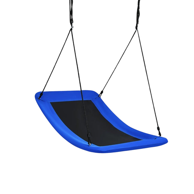 Baumschaukel Nestschaukel mit verstellbarem Seil Outdoorschaukel 83 x 155 cm Blau