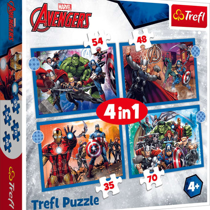 Trefl Avengers Puzzle 4 en 1