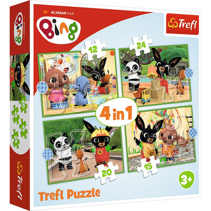 Trefl Bing Puzzle 4 in 1 Set