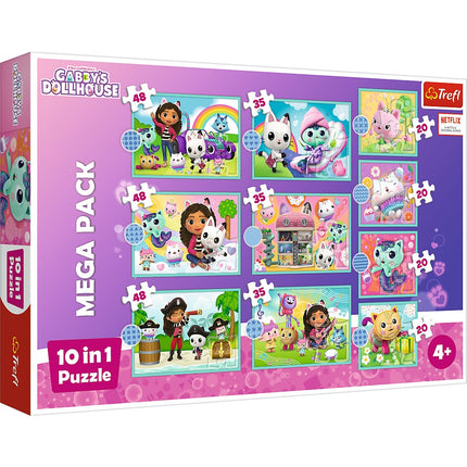 Trefl Gabby'S Dollhouse Puzzle 10 en 1