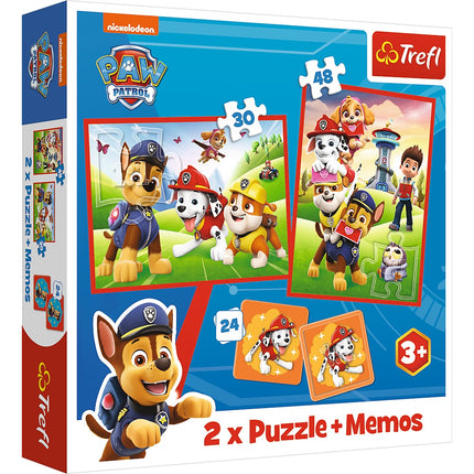 Trefl Paw Patrol - Ensemble de puzzles 30+48+M24