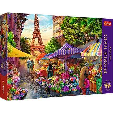 Trefl Premium Plus Puzzle Marché aux Fleurs, Paris, 1000 pièces