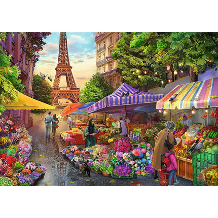 Trefl Premium Plus Puzzle Marché aux Fleurs, Paris, 1000 pièces