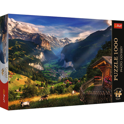Trefl Premium Plus Puzzle Vallée de Lauterbrunnen, Suisse, 1000 pièces