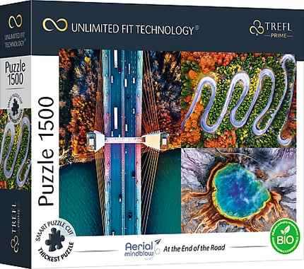 Trefl Prime Puzzle Aérien Mindblow Road, 1500 mcx
