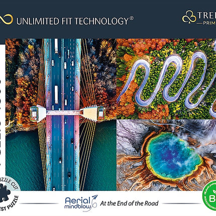 Trefl Prime Puzzle Aérien Mindblow Road, 1500 mcx