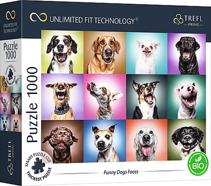 Trefl Prime Puzzle Lustige Hundegesichter, 1000 Teile