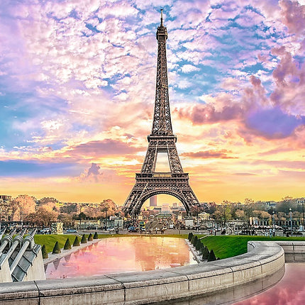 Trefl Prime Puzzle Coucher de soleil romantique Tour Eiffel, 1000 pièces