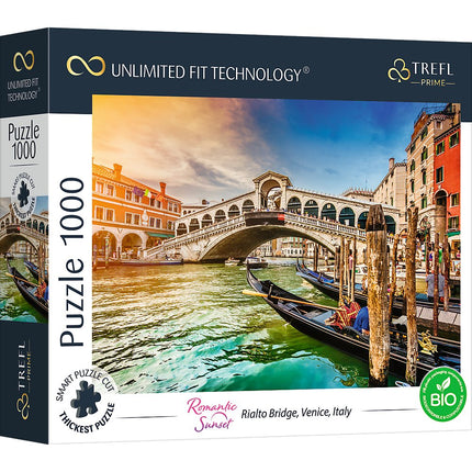 Trefl Prime Puzzle Coucher de soleil romantique Venise, 1000 pièces
