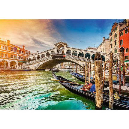 Trefl Prime Puzzle Coucher de soleil romantique Venise, 1000 pièces