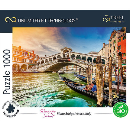 Trefl Prime Puzzle Coucher de soleil romantique Venise, 1000 pièces