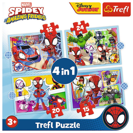Trefl Spider-Man Puzzle-Set 4in1 Spidey