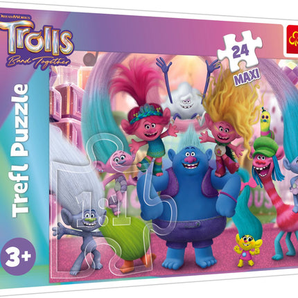 Trefl Trolls Maxi Casse-tête, 24 mcx