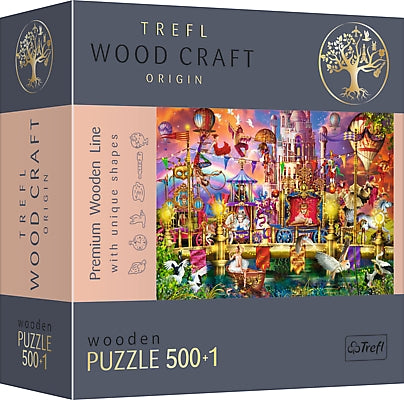 Trefl Puzzle en Bois Monde Magique 500+1 Pièces