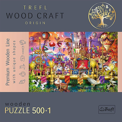 Trefl Puzzle en Bois Monde Magique 500+1 Pièces