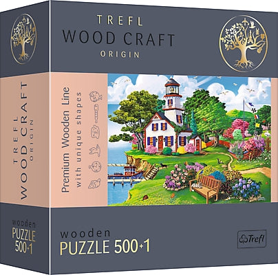 Trefl Puzzle en Bois Summer Haven 500+1 Pièces