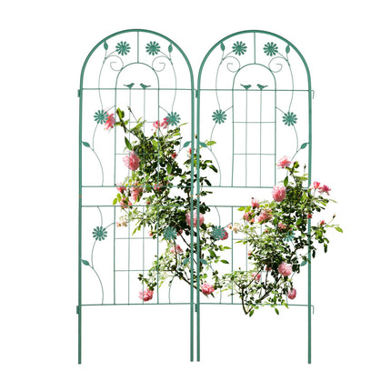 Treillis 150 cm lot de 2 vert
