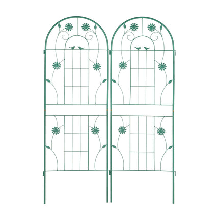 Treillis 150 cm lot de 2 vert