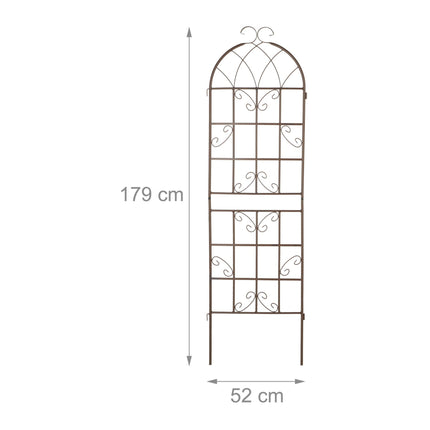 Treillis 180 cm lot de 2 marron