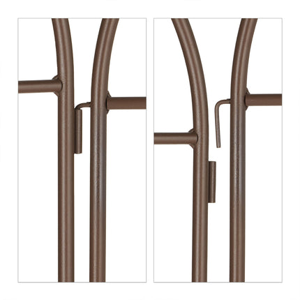 Treillis 180 cm lot de 2 marron