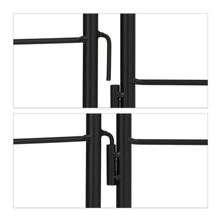 Rankgitter 220 cm 2er Set schwarz