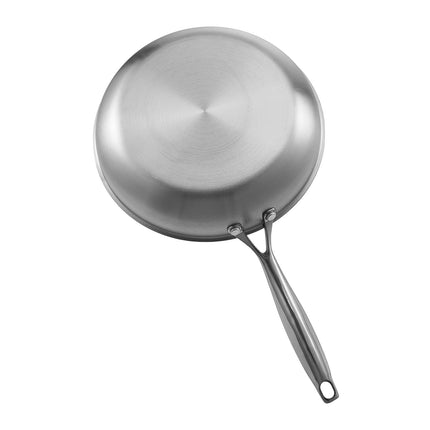 Tri-Ply Stainless Steel Frying Pan Set, 8–12 in, Induction Safe