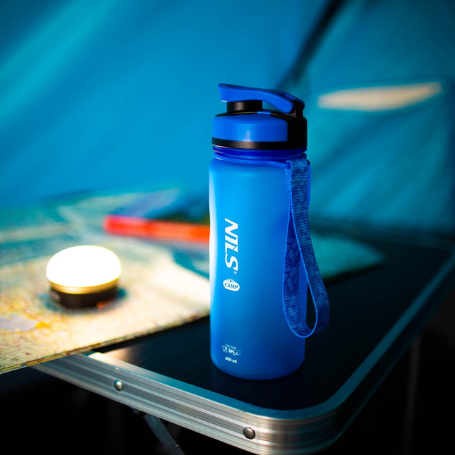 Bouteille d'eau Tritan, 600 ml, bleue