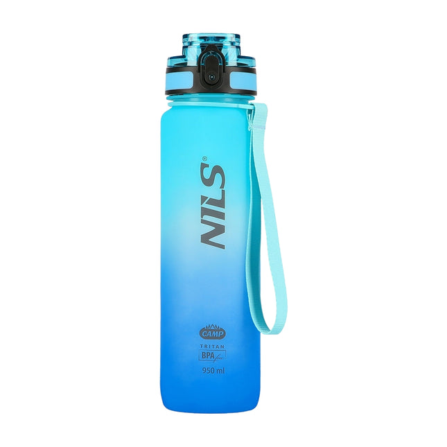 Bouteille d'eau en Tritan, bleue, durable, sans BPA