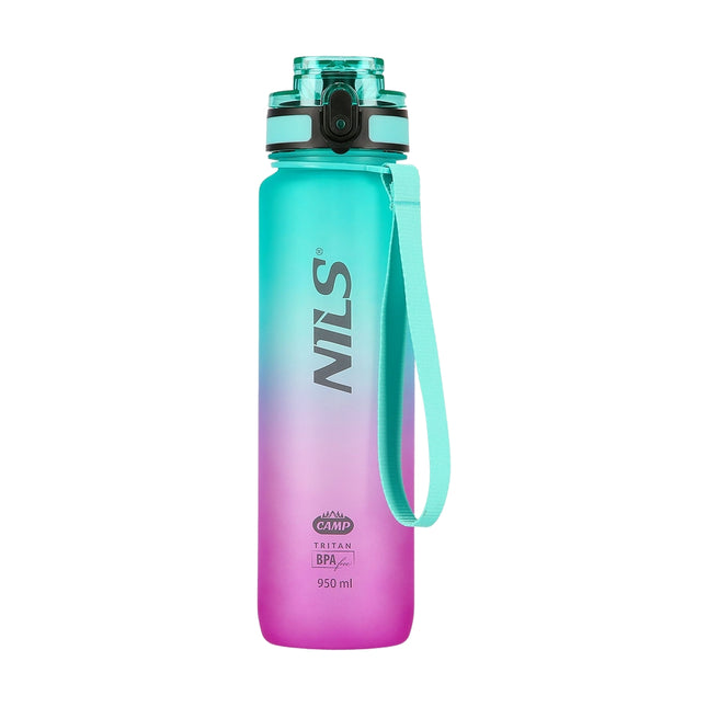 Bouteille d'eau en Tritan, vert-rose, anti-fuite, 950 ml